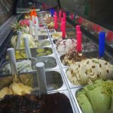 The Gelateria Tramonti in Cartagena serves genuine Italian gelati - and it's very good.