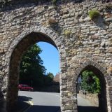 World Heritage Listed castles in Wales: one of the town gates into the walled town of Conwy.