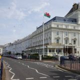 Llandudno: an historic seaside resort town in Wales. Here are some of the well-preserved Victorian buildings you will find along the beachfront - a hotel with a view.