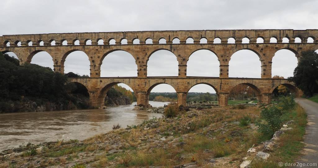 The World Heritage Listed Roman aqueduct Pont du Gard – simply impressive!