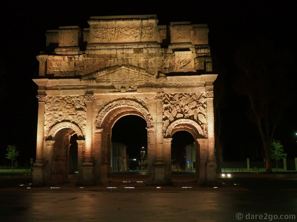 The Roman Arc de Triomphe in Orange. (For fun: have a look on Instagram, how many photos of the Arc de Triomphe in Paris are wrongly geo-tagged with Orange.)