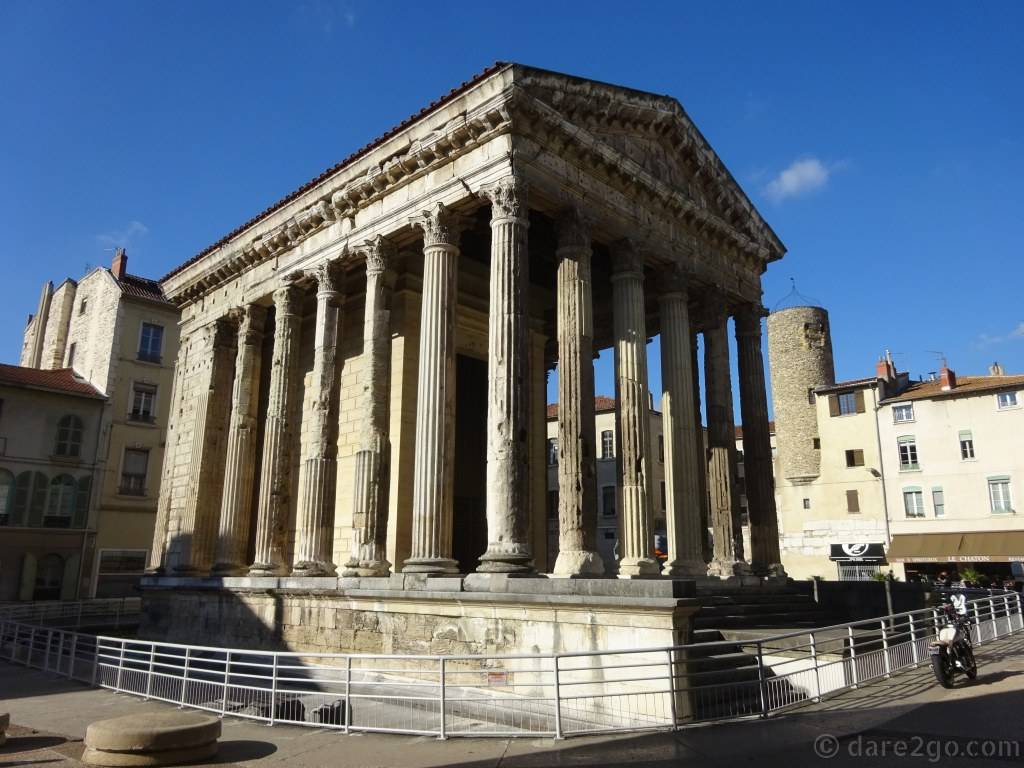 The Roman Temple d'Auguste et Livie in Vienne