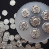 National Roman Legion Museum at Caerleon Roman Fortress & Baths: the Romans were responsible for introducing widespread usage of coins as currency of exchange in Wales and England.
