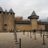 The UNESCO World Heritage site of Carcassonne is one of the most visited places in France. But not on the day we were there... Here you can line up to buy tickets for the guided tour of the citadel and the walls - the only way to visit these parts.