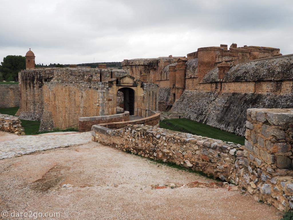 Forteresse de Salses: formerly guarded the old frontier between France and Spain. It was one of the first fortifications built to withstand and deflect cannon balls.