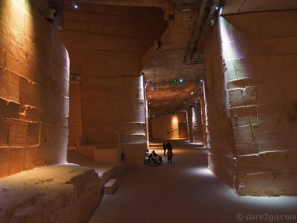 Carrieres de Lumieres in Les Baux. This is what the quarry looks like between shows.
