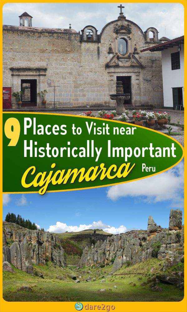 Our PINTEREST image, which the Belén Monumental Complex on top, the Cumbe Mayo landscape at the bottom - with text overlay