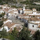 A beautiful view from above, of the White Village of Grazalema.