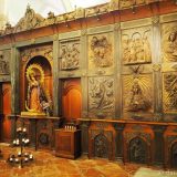 Just one small part of the incredibly decorated interior of the Iglesia de Santa María de la Encarnación la Mayor.