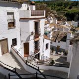 The houses in Setenil are built so close together that along this staircase there are 6 house entrances on different levels - 3 left, 3 right.