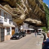 Setenil de las Bodegas: This unique white village is really built under the rock. The houses you can see have back walls and sometimes side walls of rock, walls are only constructed to fill in the spaces.