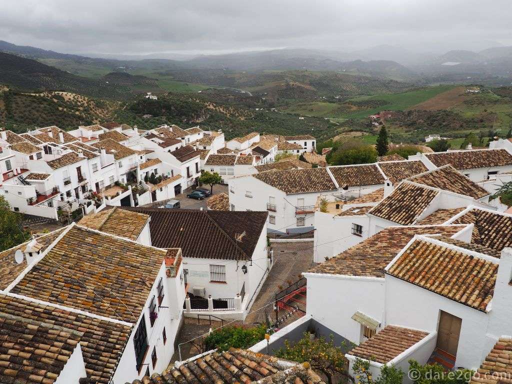 Zahara de la Sierra, Cádiz, as seen from the top of the town.