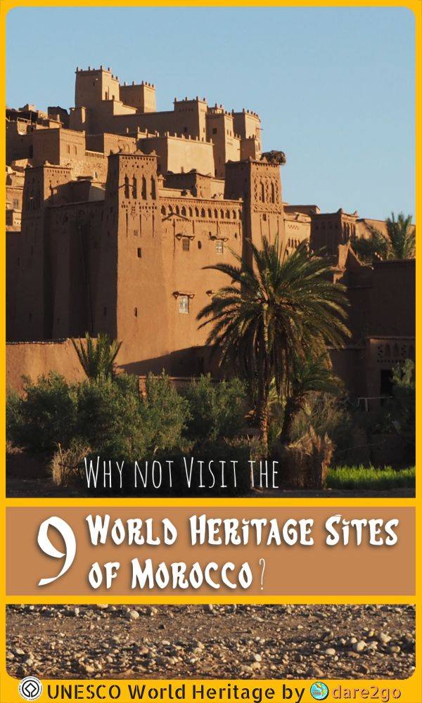 Our PINTEREST image shows the Ksar of Ait-Ben-Haddou in Morocco - with text overlay.