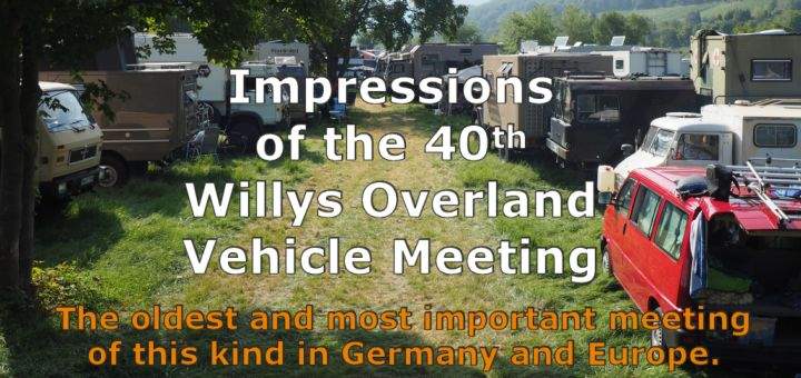 Impressions of the 40th Willys Overland Vehicle Meeting