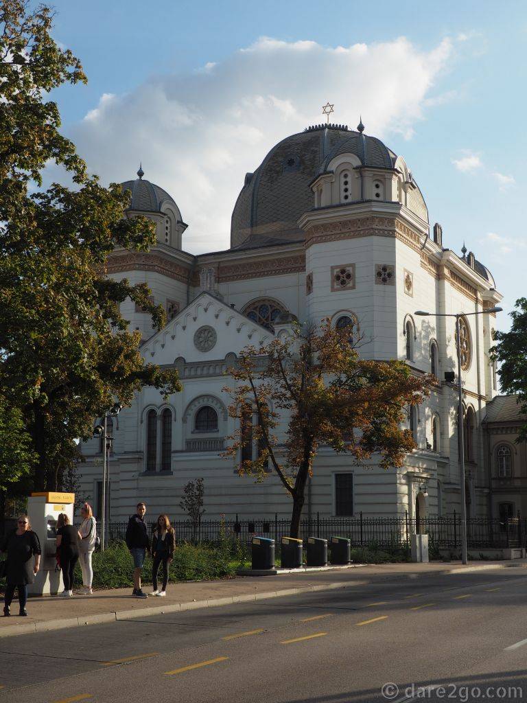 The large, former Jewish Synagogue can be found just outside the historic centre of Győr.