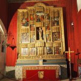 This altar with gilded detail, found in the Chapel inside the Alcazar of Segovia.