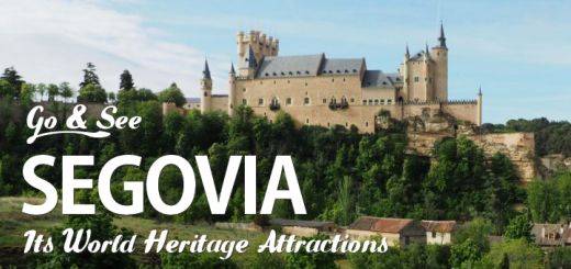 See the Aqueduct, Alcazar and Gothic Cathedral in World Heritage Segovia, but don't miss the churches, palaces and other attractions of the Old Town. Here is the Alcazar as seen from the Eresma Valley.