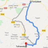 Morocco route options for road trip from Taroudant to Tafraoute