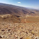 The next part of this roadtrip is the most challenging. You leave the Dades and cross the High Atlas mountains, on a narrow road with no guard rails towards Agoudal. But the scenery is breathtaking.