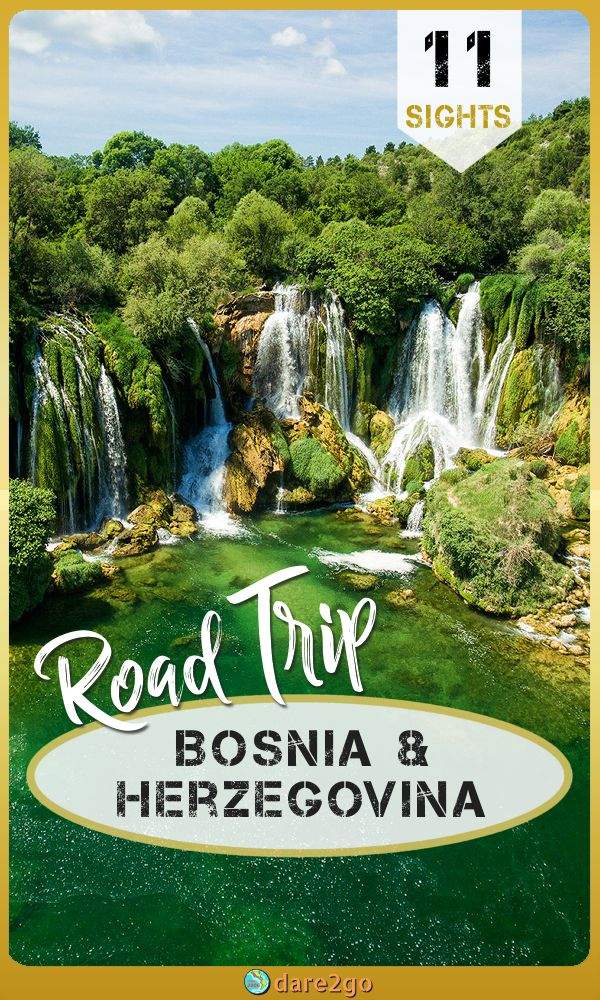 Our Pinterest PIN, which shows 1 photo from Borsnia & Herzegovina - with text on the image!