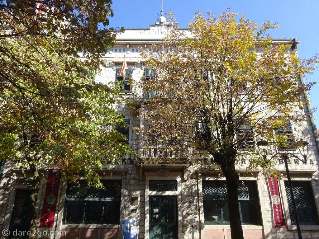 The Bank of Montenegro Building in Cetinje