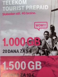 Cheap mobile data in Montenegro (t-mobile flyer)