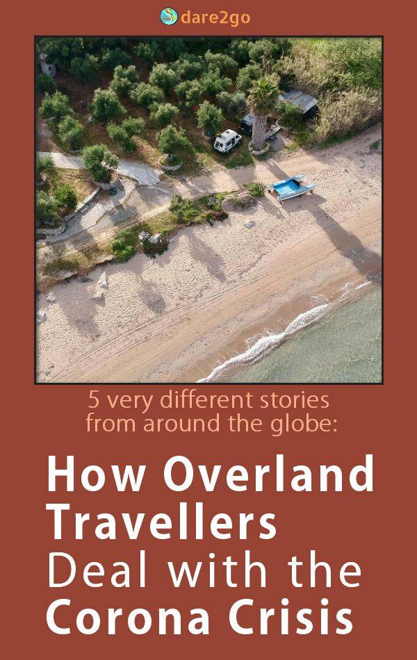 Pinterest image. It shows a Landcruiser parked on a mountain in Arizona - with text overlay