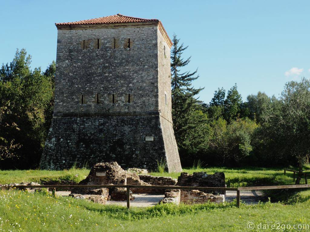 This nicely restored Venetian tower stands to the right of the Butrint main entrance