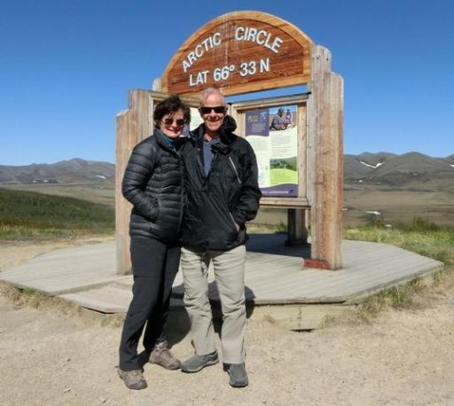 Crossing into the Arctic in Northern Canada, May 2019.