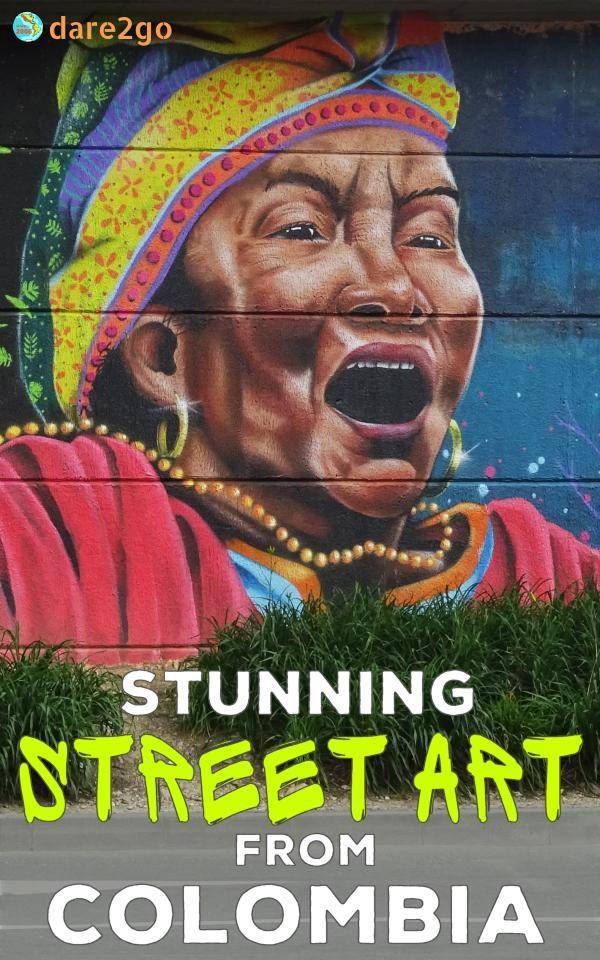 Our Pinterest image: street art picture of a native woman - withe text overlay