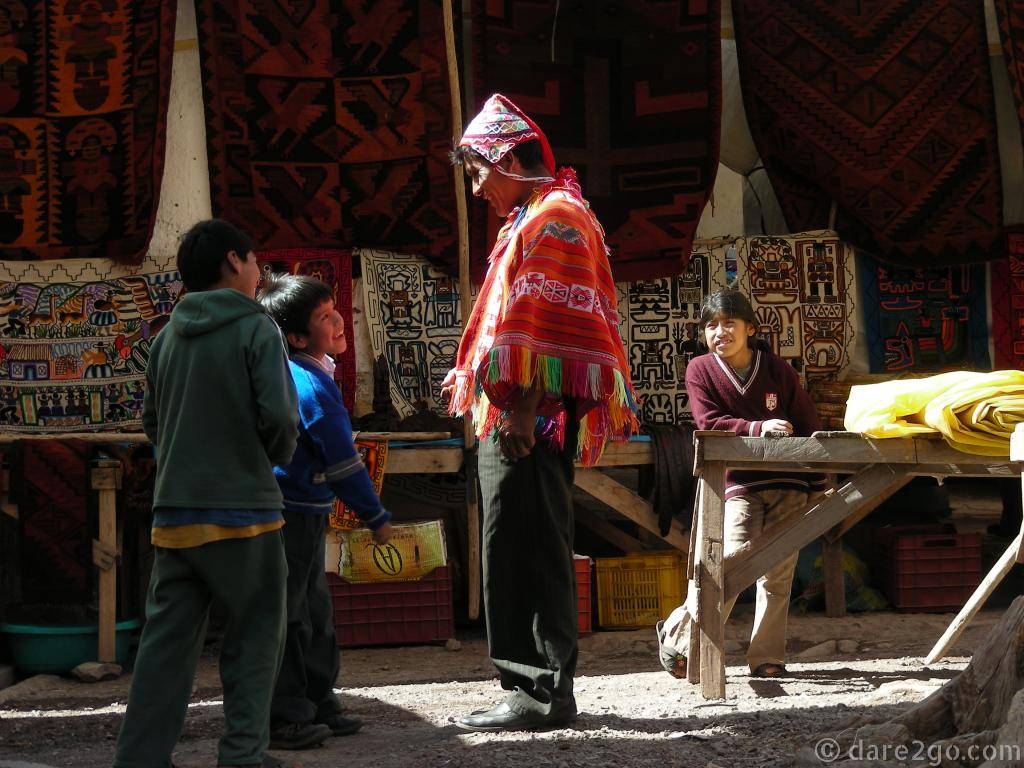 If you are lucky, you can still find unique handicrafts for little money at the local markets. Photo taken at the Pisac market in 2008.