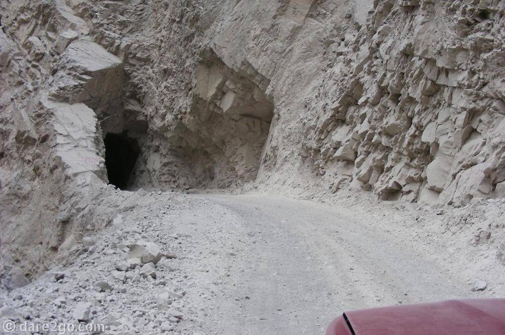 Driving the Cañon del Pato in 2008 was a real adventure. It's a disused train track winding up the mountains to Caraz. Nowadays, the entire route has been sealed and all tunnels stabilised with concrete.