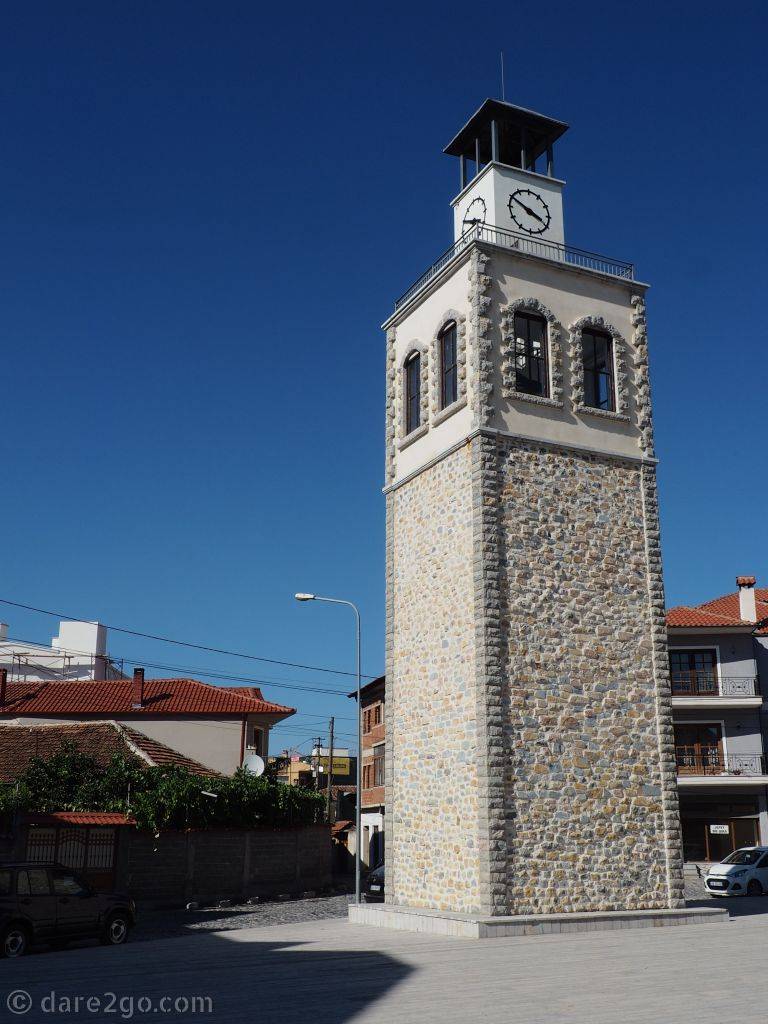 The Ottoman clock tower opposite the Mirahori Mosque.
