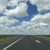 Not all of Australia has interesting landscapes, but these clouds are rather beautiful. Here we are crossing the Hay Plain in March 22, on our way to inspect the flood damage in Mullumbimby.